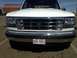 chrome grill and clear headlights