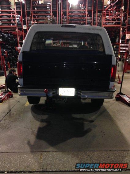 At Discount Tire getting new Outlaw II wheels and BF Goodrich All Terrain T/A's