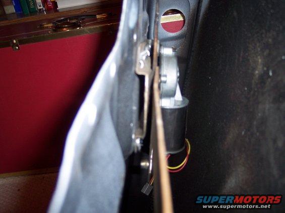 Door window regulator motor with wiring