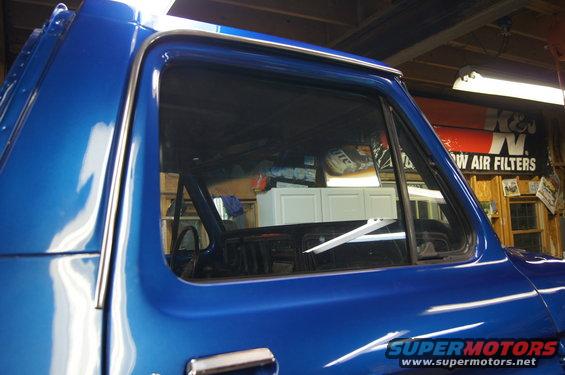 NOS Ford drip rail Moldings Installed.