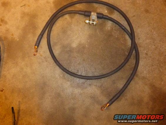 completed negative battery cable