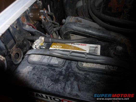new battery terminal installed