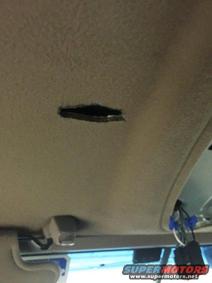 img_4534.jpg Used an exacto knife to trim the headliner. I ended up having to trim some of the headliner backing so the module cover would snap in. There is about an 1/8&quot; of backing in the headliner.