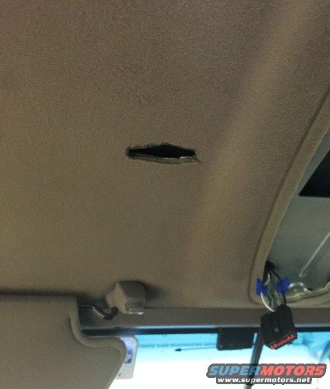Just another view. Click on the image and you can see the headliner thickness a little better.