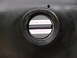 1964 Volkswagen Beetle - This fuel filler cap has warnings about pressure and potential injury from fuel spray.