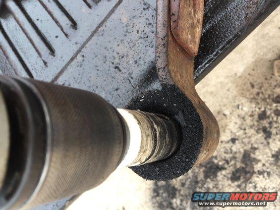 drilling out the old bushing that was rusted in place