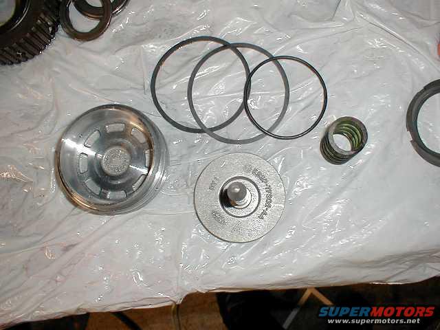 The overdrive servo disassembled and ready to have new seals installed