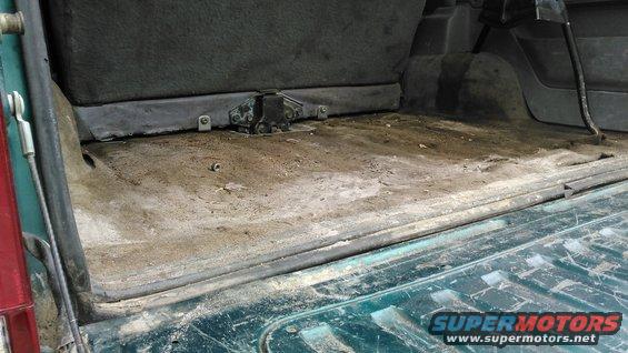 Floor in the rear was collapsing from stuff in the back bouncing around offroad. carpet was ruined and nasty.