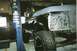 1978 Ford Bronco - This 1978 Ford Bronco is undergoing repairs and is currently on a vehicle lift.