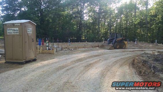 img_20160428_181407464.jpg The plumbing is buried, and we're waiting for several storms to blow over before concrete can be poured.