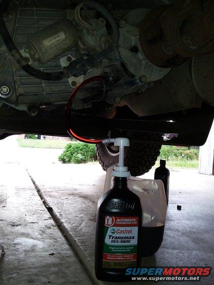 Transfer case fluid change