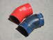 2007 Ford F-250 - OEM Ford next to Riffraff turbo CAC boot. Note: crack in OEM boot.