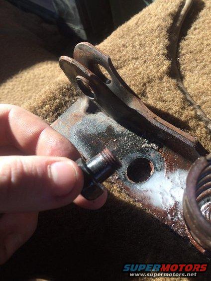 Bench seat brackets were NOT going anywhere.