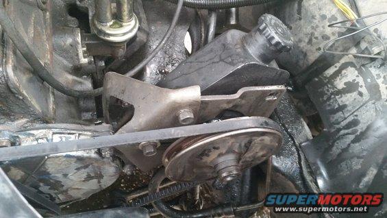Engine bay power steering pump and pulley system