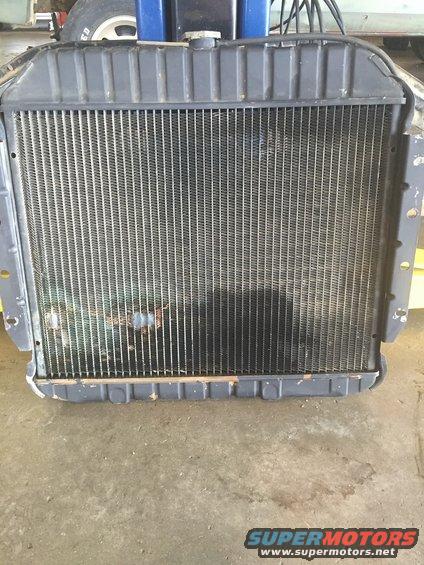radiator with damaged fins