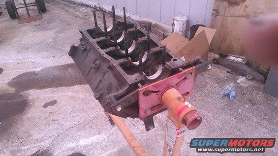 kimg0091.jpg Building a 425ci Windsor (418w kit with .060 bore instead of .030). The kit is made by Probe Industries. I will be using AFR 185 heads with ~10.5 compression ratio. Trickflow EFI intake. Due to being built more for torque than horsepower, im using a lighter CompCams 35-514-8 roller cam with linkbar lifters

To handle the engine, the E4OD tranny will be rebuild since it needs it anyways due to slipping reverse. rear axle is a converted 10.25 Sterling with a custom driveshaft.


this is the block i will be using which was out of a 90s E-series van with low miles. I originally had it for my 88 Bronco and didnt want to use it because its not a roller block. I decided to use it and use linkbar lifters that way i can still drive the truck while i build the engine.

block is bored .060 over and im using ARP main studs and Clevite bearings