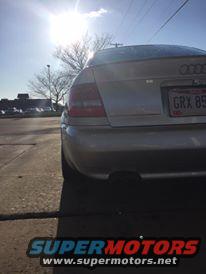 Rear of silver sedan with license plate GRX 895