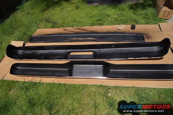 Painted the back of the bumpers and the bottom of the rear valence panel.