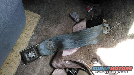 kimg0101.jpg Because i swapped the bench seat out for captains chairs, the old seat belts didnt have the sleeves that hold the buckle up for easy use. it was always a pain to try and reach down for it so i tended not to wear it most of the time. also i removed the middle seat belt which was useless