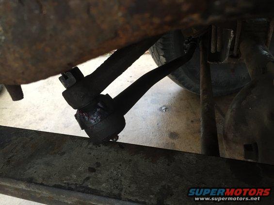 leaf to pitman arm contact with stock 96 pitman arm