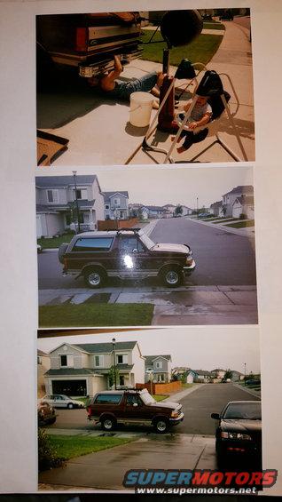 Maroon 1996 Ford Bronco parked on suburban street