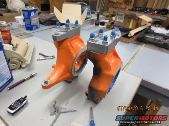 here are the high steer arms mocked up on the Reid knuckles.