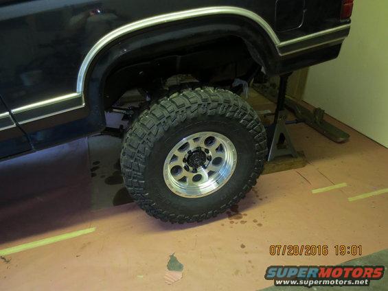 don't worry she'll settle down a bit. Truck is not sitting on her own weight. 