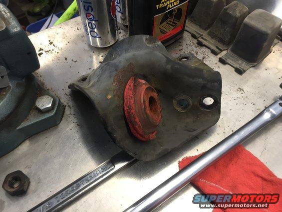 Passenger side radius are bushing melted due to catilityic converter getting to hot!! 