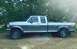 1992 Ford F-250 - Side view of a 1992 Ford F-250 pickup truck with a crew cab and long bed.