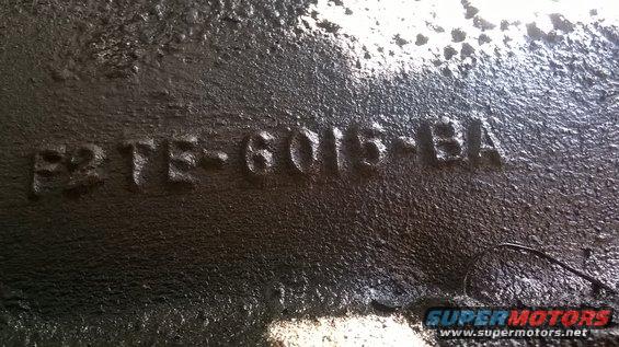 Block casting number