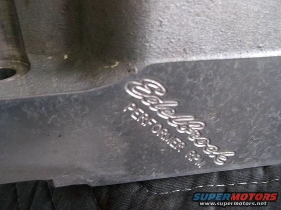 Edelbrock Performer RPM engine part