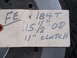1971 Ford Ranchero - A close-up of a clutch part with handwritten specifications for its size and type.