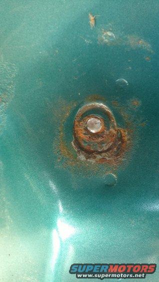 Well this is gonna suck! One of two seat mounting bolts that broke off. Both were the outside bolt. $#@/ Rust.