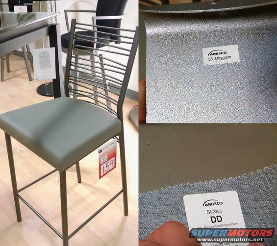stool200scan.jpg Possible kitchen stools: Amisco bar-height with Dayglam finish on the steel frame & Stratus upholstery.