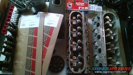 Engine cylinder heads and Fel-Pro gasket boxes