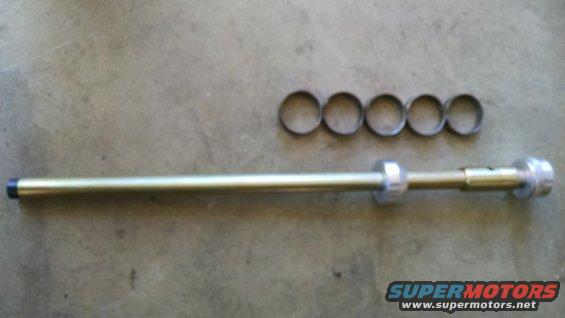 Metal rod with five rings