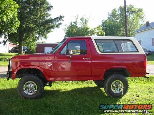 img_1904vi.jpg Here she is after a 4"" lift, new 32" Dunlop Mud Radials, chrome rims of an 86 Bronco, and the custom front and rear bumpers I made.