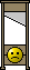 Guillotine illustration with a sad yellow face below the blade