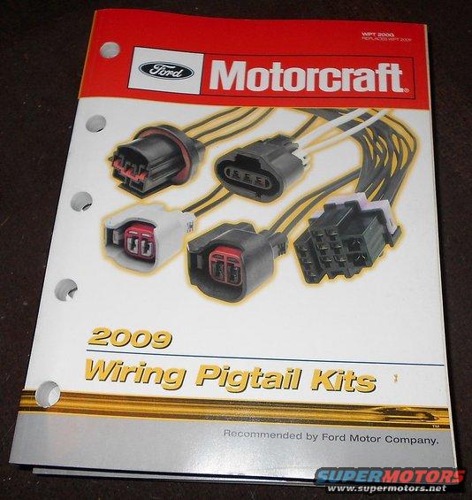 wptcatalog.jpg MotorCraft Wiring Pigtail Catalog 2009
IF THE IMAGE IS TOO SMALL, click it.
This is sometimes [url=http://www.fordservicecontent.com/pubs/content/connectors/images/connectorcatalog.pdf]available online free[/url].

Bronco Wiring Pigtail List
(use CTRL F to search this page)
----------------------------------------------------------------------
Component (Pins & Gender) Pigtail Application
----------------------------------------------------------------------
4WD Indicator Lamp (2F) WPT-757 80-86
4WD Range Switch (2M) WPT-209/1081 87-96
ABS Sensor, Rear Differential (2M) WPT-1300 87-96, Std. S699/HP4475
A/C Compressor Clutch (2M) WPT-173 93-96 AuVeCo 232087, Std. S942/HP3855
A/C Clutch Cycling Switch, low pressure (2F) WPT-438 80-96 AuVeCo 23168
ACT Sensor (2M) WPT-428 87-95, Std. S567
Ambient Sender (2F) WPT-497 94-96, Std. S2181
Amplifier (14M) WPT-296 94-96
Battery Negative Cable (1F) WPT-??? 90-97, Std. A364UT
Battery Positive Cable (1F) WPT-??? 90-97, Std. A494TA
Blower Motor (2M) WPT-104 92-97, Std. S581
Blower Resistor (4M) WPT-114 80-97, Std. S630/HP4350
Blower switch (4M) WPT-103 92-97 AuVeCo 23051, Std. S624/HP4340
BOO Switch (2M) WPT-197 66-977, Std. S831/HP4715
Brake Shift Solenoid (3M) WPT-210 94-96, Std. S2210
CANV Solenoid (2M) WPT-441 87-95
Chime Module (7M) WPT-512 90-96
CHMSL/Cargo Lamp (2F) WPT-492 WPT-530 WPT-593/594 92-96
Cigar Lighter (1F) 80-96 WPT-476 AuVeCo 23209
Clearance Dash Harness (2F) WPT-473/474 87-97
Clearance Lamp Harness (2M)  WPT- 87-97
Compressor Control Switch (4M) WPT-344 92-96
Coolant Sender (1M) WPT-476 66-96 [url=https://www.amazon.com/dp/B000C83U4I]Standard S635[/url]
Courtesy Lamp (Door) (2F) WPT-212 92-96
Courtesy Switch (3F) WPT-213 80-96 EXC.92-93, Std. S1792
Courtesy Switch (3F) WPT-1001 92-93, Std. S657
CPP Switch (6M) WPT-507 87-96, Std. S1782
Defrost Switch (5M) WPT-377 92-96
Defrost Terminal (1F) WPT-371 WPT-434 78-96
Dimmer Switch (3F) 80-91 AuVeCo 23139
Distributor/PIP (6F) 92-97 WPT-???, Std. S1756
DLC EEC-IV (6M) WPT-743 87-95
DLC OBD-II (16F) WPT-615 96, Std. S1796
Dome Lamp (1F) WPT-265 (for Bk/LB wire)
Door Courtesy Lamp (2F) WPT-356 92-96
Door Mirror (4F) 92-97 WPT-???, Std. S2194
Door Mirror Harness (8M) WPT-382 96, Std. S1879
Door Mirror Switch (8M) WPT-313 92-96
DPFE Sensor (3M) WPT-458 95 AuVeCo 23119, Std. S924
Driver Switch Panel (15M) WPT-656 92-96
DRL Module (8M) WPT-298
E-brake Switch (1M) WPT-488 WPT-748 92-96, Std. S2435
ECT Sensor (2M) WPT-437 87-95, Std. S612/HP4400
ECT Sensor (2M) WPT-433 96, Std. S2034/HP4665
Emissions Indicator Lamp (2F) WPT-757 83-86
ESOF Module (5M) WPT-300 90-96, Std. S2144
ESOF Module (8M) WPT-313 90-96
ESOF Motor (8F) WPT-174 96 ???
ESOF Motor (10M) WPT-661 90-96, Std. S1883
EVP Sensor (4M) WPT-386 87-95 AuVeCo 23119
EVR Solenoid (2M) WPT-374 87-96, Std. S1842
Fuel Injector (2M) WPT-372 85-95 [url=https://www.amazon.com/dp/B000NS3MXQ]3U2Z14S411ATA[/url], [url=https://www.amazon.com/dp/B00LLSIRP0]Standard S2161[/url], [url=https://www.amazon.com/dp/B000C83WBO]Std. SK25[/url]/HP3980, [url=https://www.amazon.com/dp/B085RCB1WC]cheap EV1 pigtail x8[/url]
Fuel Tank Harness (4F) WPT-454 87-93
Fuel Tank (4M) WPT-171/1262 94-95
Fuel Tank Harness (4F) WPT- 94-95
Fuel Tank (4M) WPT-1008 96-04
Fuel Tank Harness (4F) WPT-152 96-04
Hood Lamp (2M) WPT-370 WPT-4951 87-96
Horn (1M) WPT-378 87-96 AuVeCo 23209, 23258, Std. S2237
Headlamp (3M) WPT-301 WPT-603 80-86
Headlamp (3M) WPT-110 87-96, Std. S525/HP3940
Headlamp Switch (9F) WPT-165 92-96 1U2Z-14S411-AAB7, Std. S607/HP3820
HEGO 21 (4M) WPT-112 96
HEGO 11/12 (4M) WPT-111 WPT-123 87-96
Hood Lamp (2M) WPT-270
HVAC Panel Lamp (2M) WPT-597 92-96, Std. S2394
IAC (2M) WPT-684 87-96, Std. S663
Ignition Coil (2M) WPT-595 78-87
Ignition Coil (3M) WPT-397 87-96, Std. S539/HP4370
Ignition Control Module (3M) WPT-601 (3F)WPT-706 78-87
Ignition Control Module (6M) WPT-297 86-96 [url=https://www.amazon.com/dp/B08QVBVY7H]Standard S544[/url]/HP4530
Ignition Switch (11M) 80-91 AuVeCo 23169, [url=https://www.amazon.com/dp/B000C7ZTU2]Std. S611[/url]
Ignition Switch (16M) WPT-577 92-96 AuVeCo 23182, Std. S713
Inertia Fuel Shutoff Switch (3M) WPT-1001 90-96 AuVeCo 23180
Instrument Cluster (14M) WPT-383 83-96
Instrument Bulb Holder (2F) 80-96 AuVeCo 23290
Knock Sensor (2M) WPT-462 87-95
License Lamp (2F) WPT-149 WPT-492 80-96 AuVeCo 23295
Lock Motor (2M) WPT-312, WPT-1117 92-96, Std. S1018
Lumbar Seat Power (2M)  (2F) WPT-484 '92-96, Std. S1353
MAF Sensor (4F) WPT-256/3U2Z14S411ACA 94-95 [url=https://www.amazon.com/dp/B0CK71KGFP]AuVeCo 23039[/url]
MAF Sensor (6M) WPT-102 96, [url=https://www.amazon.com/dp/B0080CKF3C]Std. S1094[/url]
MAP Sensor (3M) WPT-263 87-95 AuVeCo 23033, Std. S613
Map Lamp (1F) WPT-674 (for LG/Y wire)
Marker Lamp, front (2F) 87-96 AuVeCo 23295
MD (2F) 96 WPT-???, Std. S819/HP4710
MFS (7F) WPT-179 92-96 AuVeCo 23037, Std. S665
MFS (9M) WPT-611 92-96, Std. S2430/S662/HP4135
MLPS (original) (8M) WPT-389 95-96, Std. S798/S2225
MLPS (revised) (12M) WPT-??? 89-96, Std. S812
Oil Sender (1M) WPT-616 66-96 [url=https://www.amazon.com/dp/B000C83U4I]Standard S635[/url]/S2247
Park/Turn Lamp (3F) 80-91 AuVeCo 23185
Park/Turn Lamp (3F) WPT-442 92-96
PFE Sensor (3M) WPT-458 94-95 AuVeCo 23206
Power Point (2M) WPT-355 WPT-633 WPT-719 92-96 AuVeCo 23437
Power Seat (2M)  (2F) WPT-484 '92-96 
PSOM (12M) WPT-613 92-96
PSP Switch (2M) WPT-372 87-95
Radio (8M gray) WPT-646 87-96
Radio (8M black) WPT-696 87-96
Rear View Mirror (3M) WPT-584 94-96
Refrigerant Pressure Switch (4M) WPT-169 96
Reverse Lamp (2F) 80-90 AuVeCo 23031
Reverse Lamp (2F) WPT-291 92-96 AuVeCo 23029
RFI Capacitor (2M) WPT-478 87-96
RKE Module (13M) WPT-612, WPT-625 94-96
RKE Module (16M) WPT-632 94-96
SCDS (2F) WPT-??? 94-97
Seat Belt Switch, Left (3F) WPT-473 (3M) WPT-113 80-96
Speaker (2M) WPT-416 87-96 AuVeCo 23024
Speed Control (Cruise) Deactivator Switch (original) (2M) WPT-232 WPT-260 93-96, Std. S697/HP3860
Speed Control (Cruise) Deactivator Switch (revised) (2M) , Std. S1080
Speed Control (Cruise) Servo (10M) WPT-762 93-96, Std. S1875
Starter Cable (1F) WPT-??? 92-97, Std. A604LF
Starter Relay (1M) WPT-616 80-96 [url=https://www.amazon.com/dp/B000C83U4I]Standard S635[/url]
Starter Solenoid (1F) WPT-371 92-96
Stator (1M) WPT-851 WPT-852 WPT-1129 87-96 [url=https://www.amazon.com/dp/B001RPWWZI]Pico 5747PT[/url]
TAD Solenoid (2M) WPT-146 87-95
Tailgate Window Dash Switch (5M) WPT-653 87-96
Tailgate Window Defrost Terminal (1F) WPT-371 WPT-434 78-96
TCIL/TCS (3F) WPT-229 (3M) WPT-214 92-96
Temperature Sender (1F) 80-97 WPT-???7, Std. S635/HP3830
TPS (3M flat) WPT-445 87-96 AuVeCo 23040
TPS (3F round) WPT-651 87-96
Trailer Brake Controller (3M) WPT-412 80-91
Trailer Brake Controller (4F) WPT-456 92-93
Trailer Brake Controller (6F) WPT-599 94-96, Std. TC710
Trailer Connector (3F1M) WPT-840 66-96
Trailer Connector (4F) WPT-358 66-96
Trailer Adaptor (4M) WPT-171/1262 66-96
Trailer Connector (7M) WPT-421 80-96
Trailer Adaptor USCAR (7F) WPT-975 11-up
Transmission (12F) WPT-590 89-up E4OD/4R70W
Turn Flasher (2M) WPT-710 87-89
Valve Body (12M) WPT-571 89-96
Visor (1M) WPT-562 94-96
Visor (2M) WPT-233 '96
Visor Harness (2F) WPT-226 '96
VMV (2M) WPT-545 96, Std. S1752
Voltage Regulator (4F) 80-85 AuVeCo 23140
Voltage Regulator (3M) WPT-119 87-96, Std. S545/HP3910
Washer Pump (2F) AuVeCo 23437
Window Motor (2M)  (2F) WPT-484 80-96
Wiper Motor (3M) WPT-333 87-93
Wiper Motor (6M) WPT-297 94-96, Std. S918