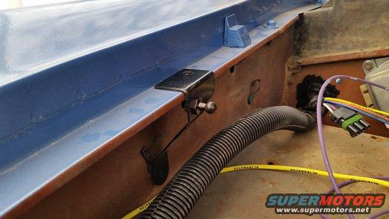 Installing hydraulic lift shafts for hood. Product from Wildhorses4x4.com