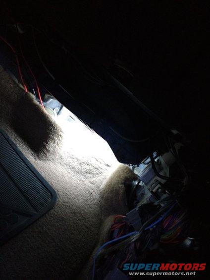 Looking closely at the LED Strips underneath seats.