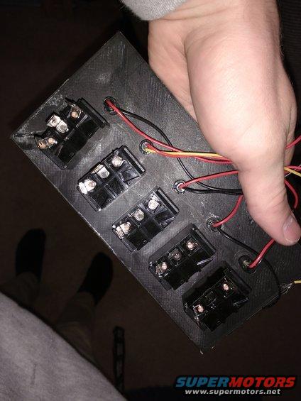 Backside of the switchboard. 