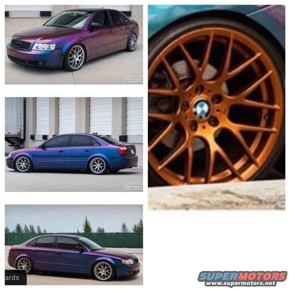 Future car color with future wheel color