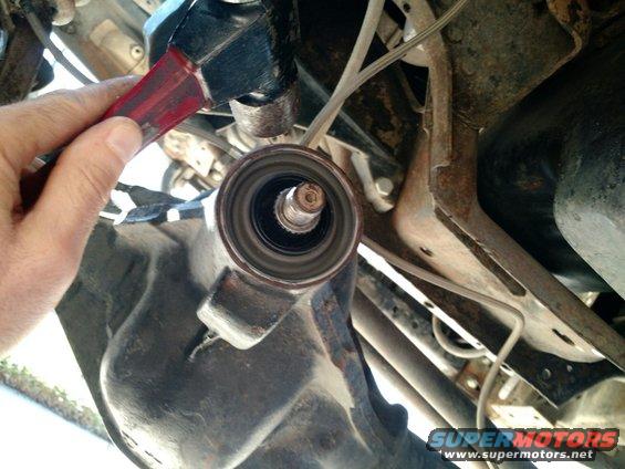 img_20161119_1044163522080x1560.jpg Applied a really fine coating of RTV to the mounting surface of the seal and tapped it in place with a hammer. be very careful not to deform the seal and keep tapping around the edges until it's firmly seated.