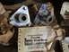 1986 Yamaha BLASTER - Genuine Toro Wheel Horse Lawn-Boy parts are shown, including wheel hubs and packaging.