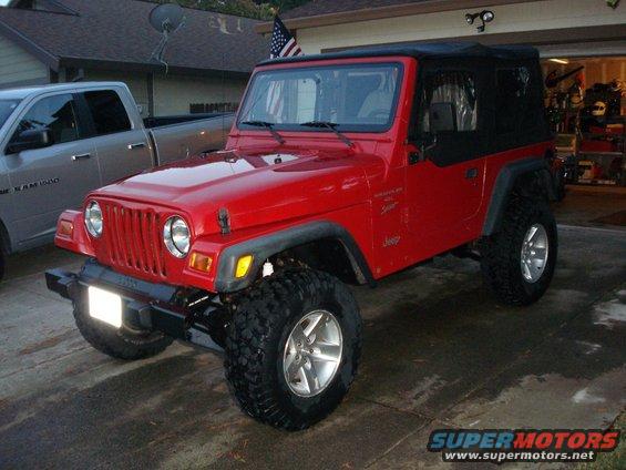 01 TJ, 3" lift, Rubicon wheels, 33" Goodyear Wranglers