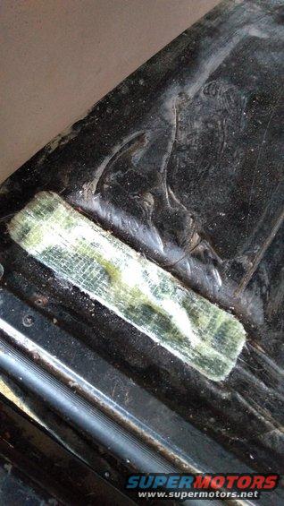 Then used a fiberfix patch on the holes.