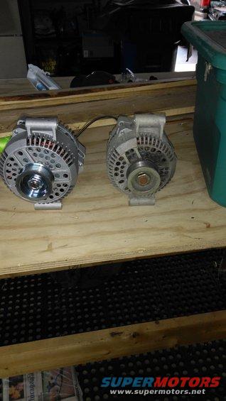 New 130A alternator vs old 95A. Nothing was really wrong but I had to replace my battery & starter so I said screw it might aswell do the 3G swap.