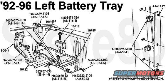 batterytrayl9296.jpg '92-96 Diesel Left Battery Tray