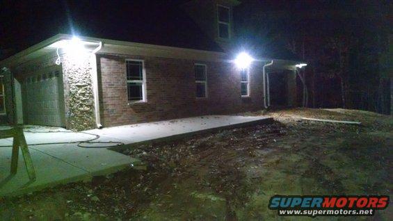 img_20161122_173601663.jpg The light by the garage is motion; the other floods are switched in the utility room.